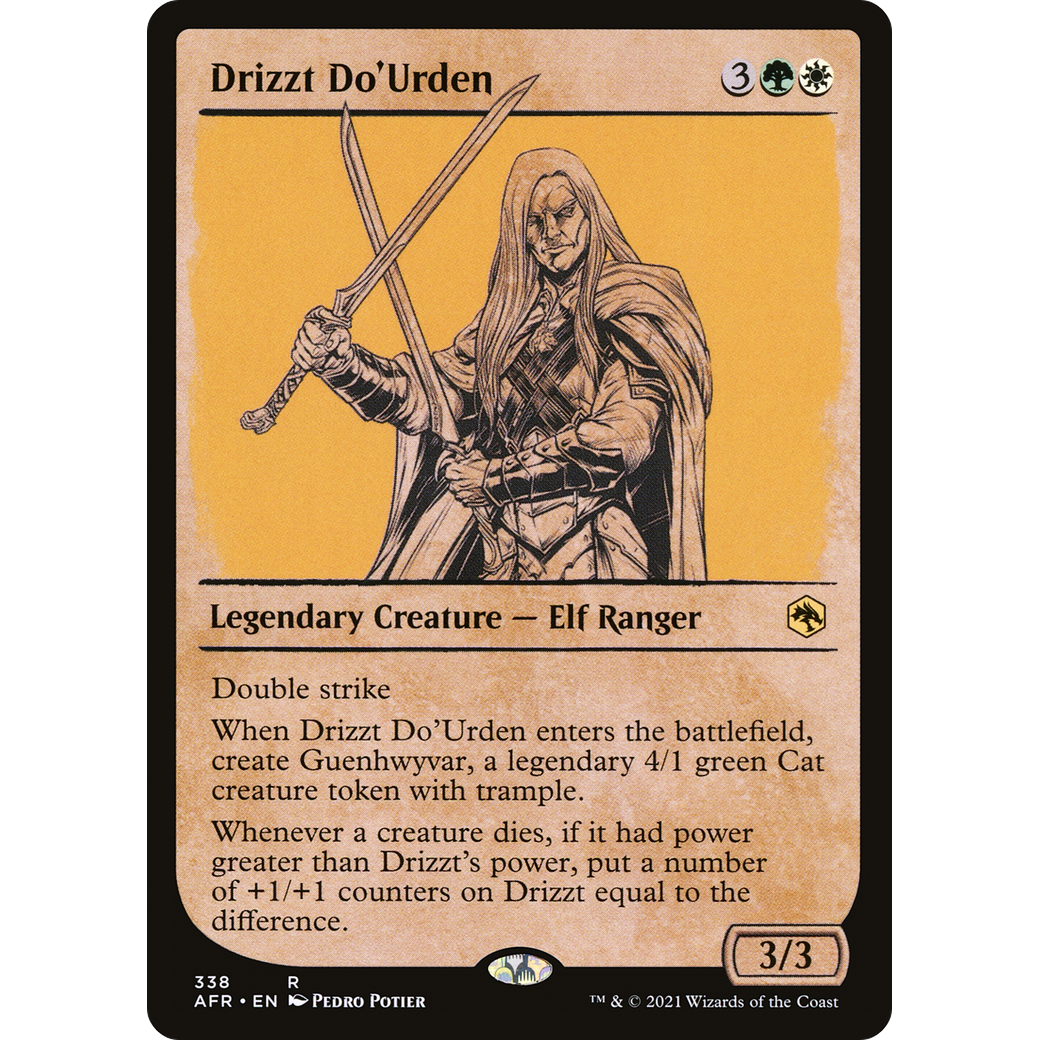 Drizzt Do'Urden (Showcase) (AFR-338) - Adventures in the Forgotten Realms: (Showcase) Foil