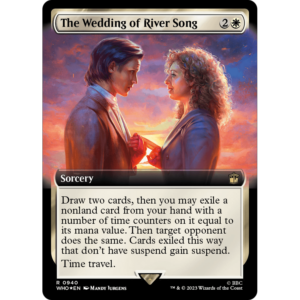 The Wedding of River Song (Extended Art) (Surge Foil) (WHO-940) - Doctor Who: (Extended Art) Foil