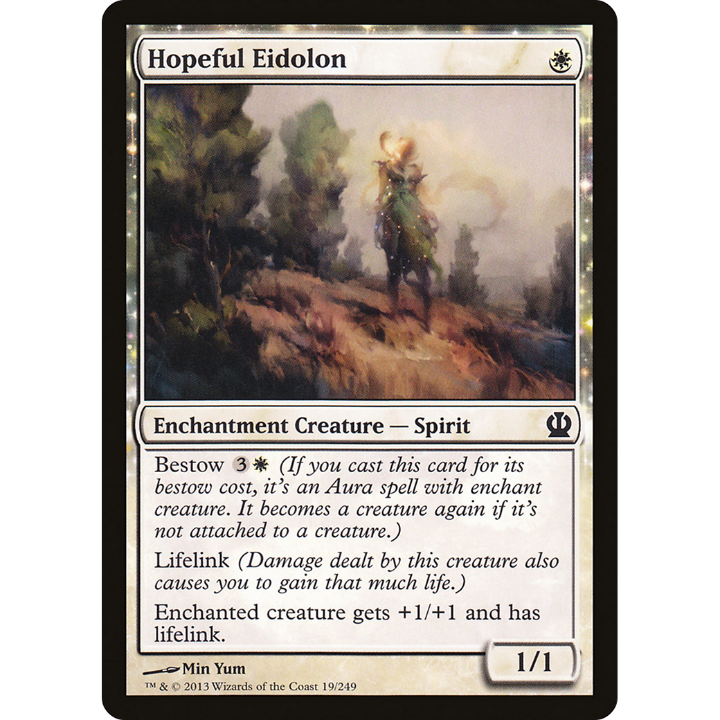 Hopeful Eidolon (THS-019) - Theros: (enchantment) Foil