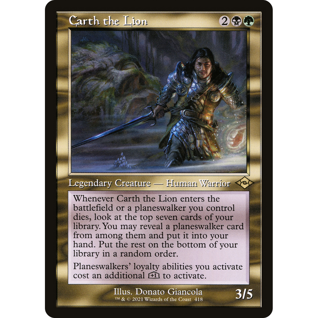 Carth the Lion (Retro Frame) (MH2-418) - Modern Horizons 2 Foil