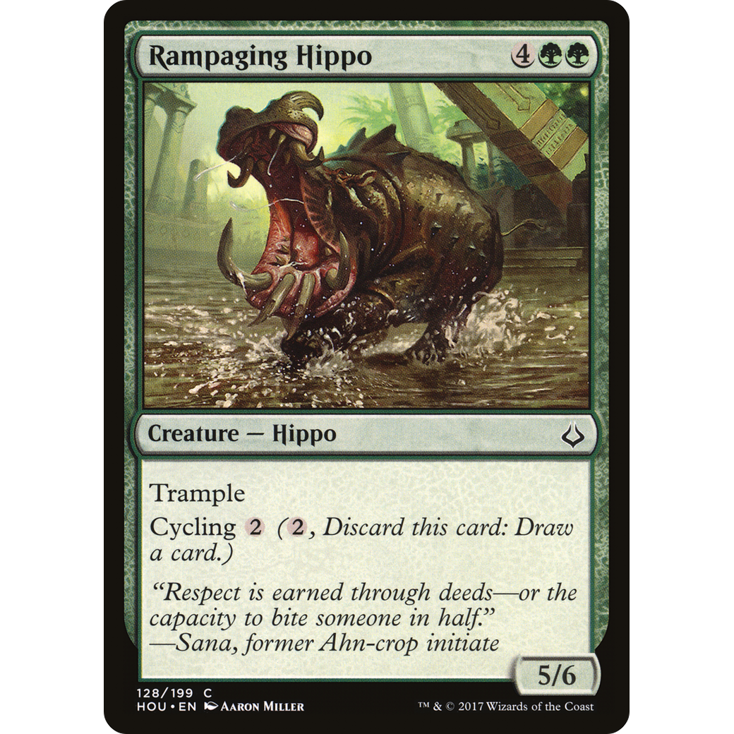 Rampaging Hippo (HOU-128) - Hour of Devastation Foil