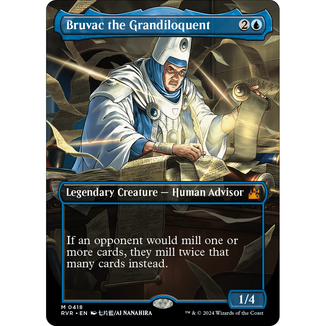 Bruvac the Grandiloquent (RVR-418) - Ravnica Remastered (Borderless) Foil