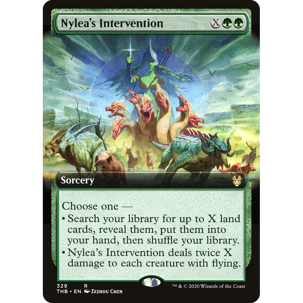 Nylea's Intervention (Extended Art) (THB-329) - Theros Beyond Death: (Extended Art) Foil