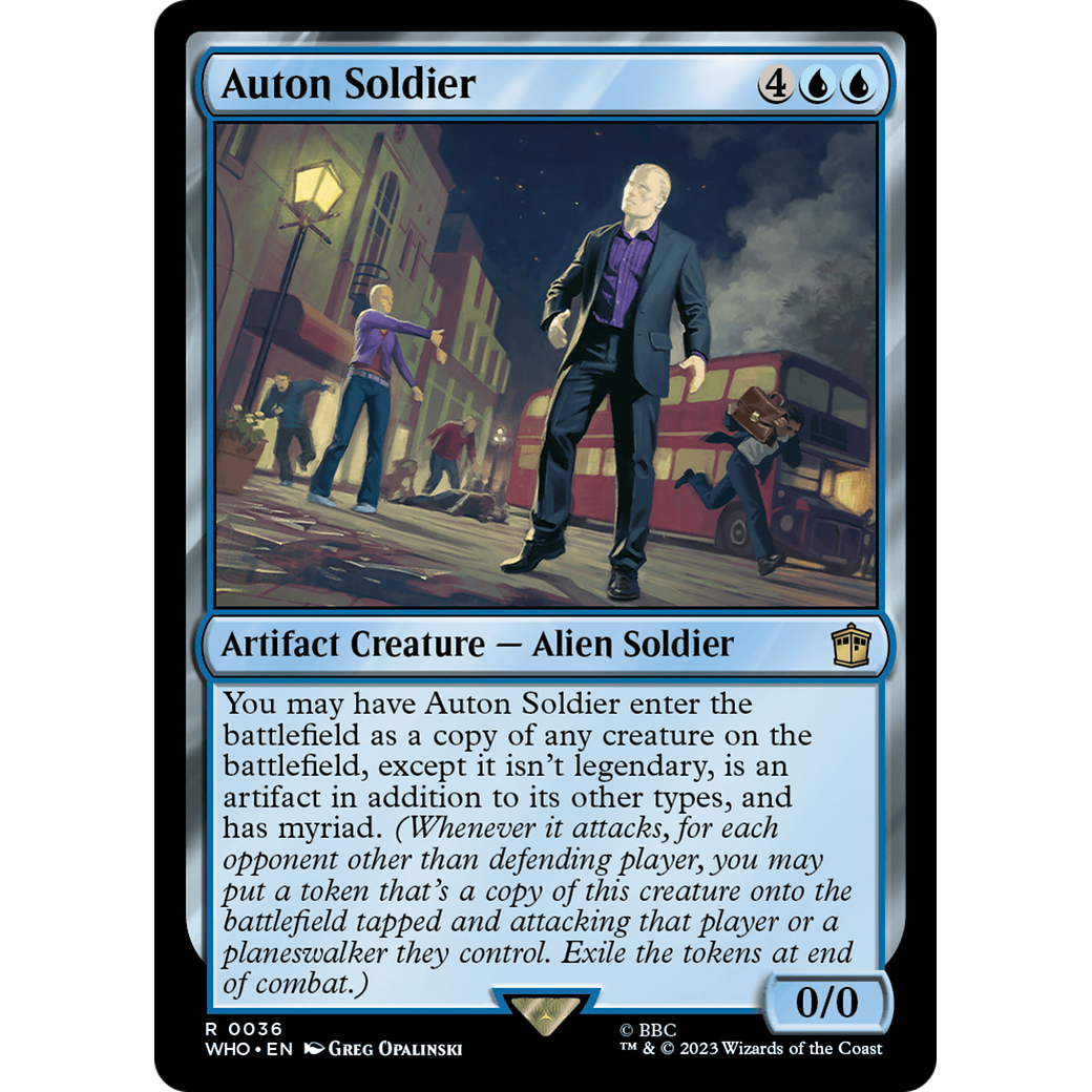 Auton Soldier (WHO-036) - Doctor Who Foil