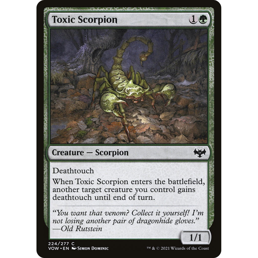 Toxic Scorpion (VOW-224) - Innistrad: Crimson Vow Foil