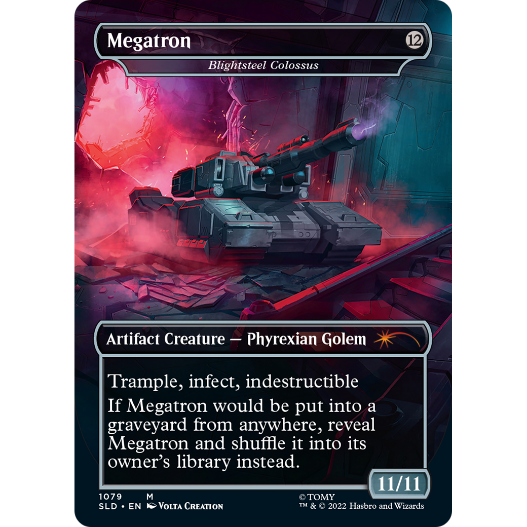Megatron - Blightsteel Colossus (SLD-1079) - Secret Lair Drop (Borderless) Foil