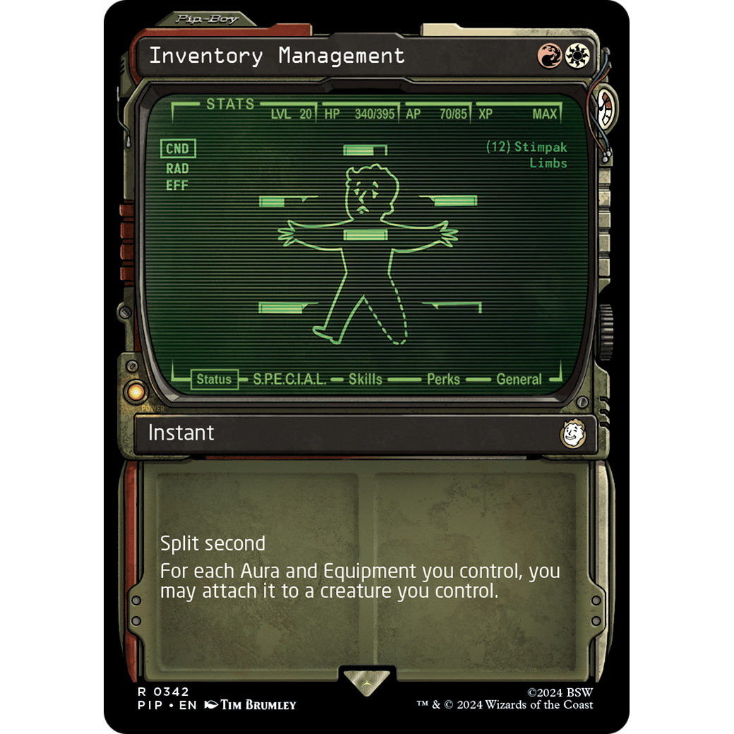 Inventory Management (PIP-342) - Fallout: (Showcase)