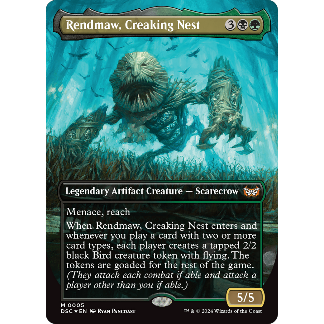 Rendmaw, Creaking Nest (DSC-005) - Duskmourn: House of Horror Commander (Borderless)