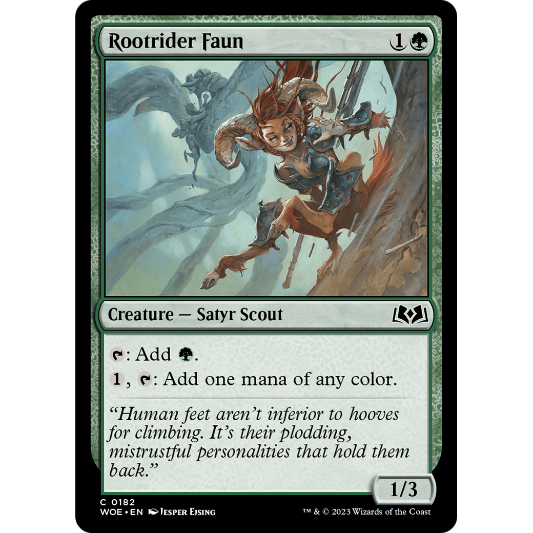 Rootrider Faun (WOE-182) - Wilds of Eldraine Foil