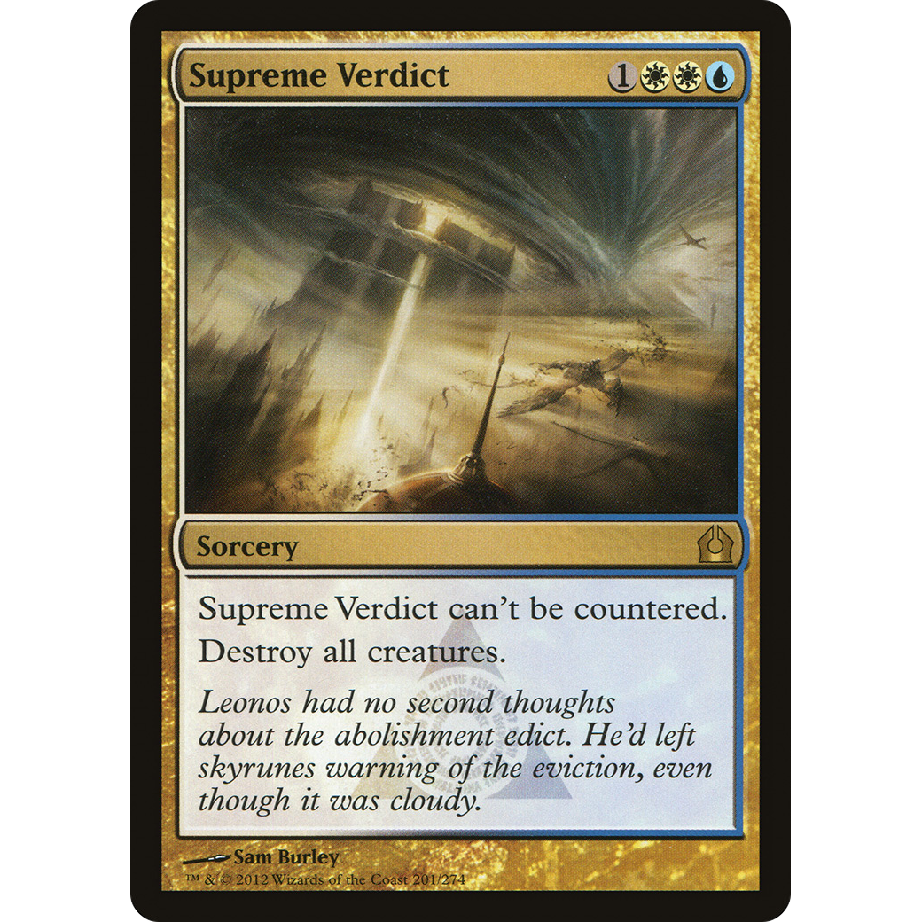 Supreme Verdict (RTR-201) - Return to Ravnica Foil