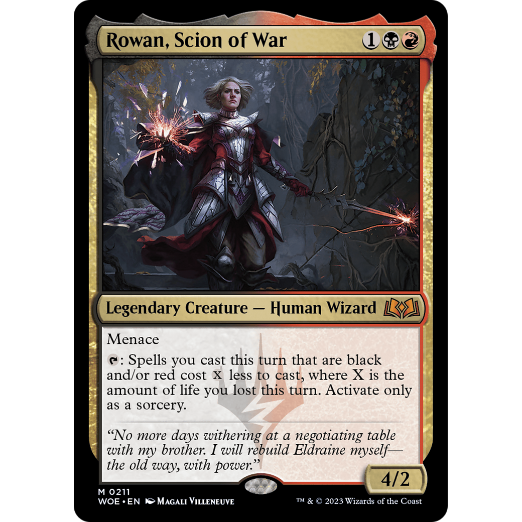 Rowan, Scion of War (WOE-211) - Wilds of Eldraine