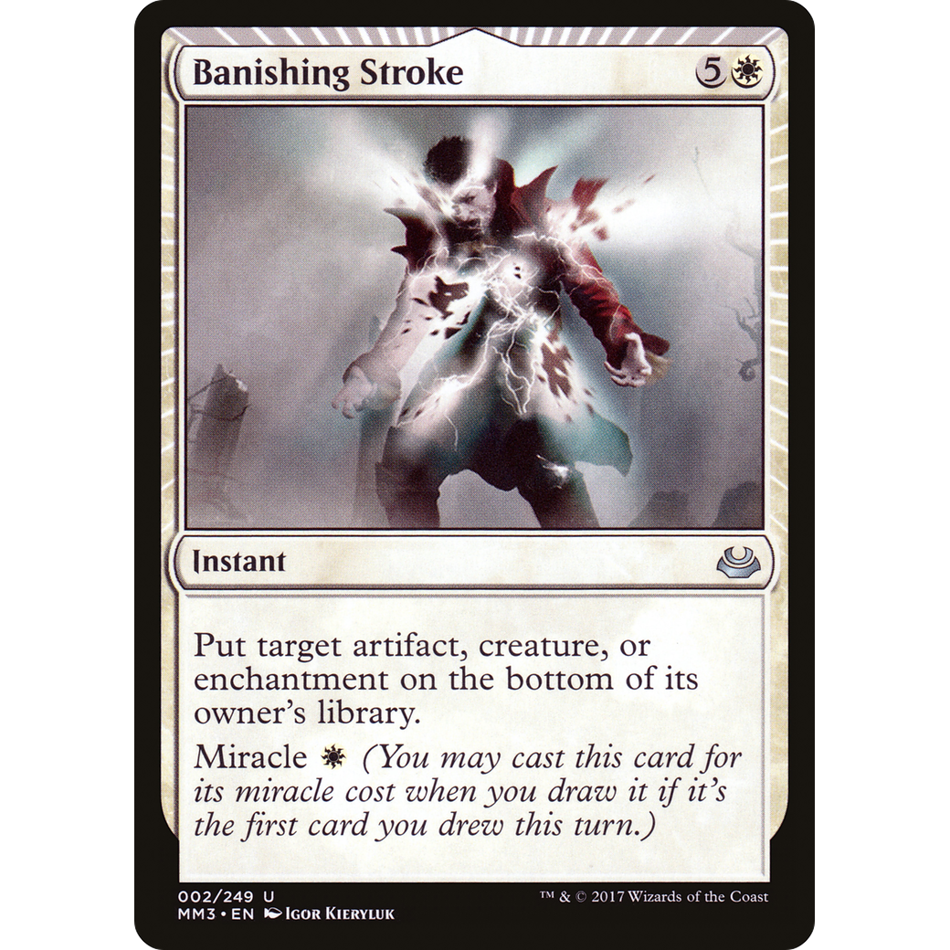 Banishing Stroke (MM3-002) - Modern Masters 2017: (miracle) Foil