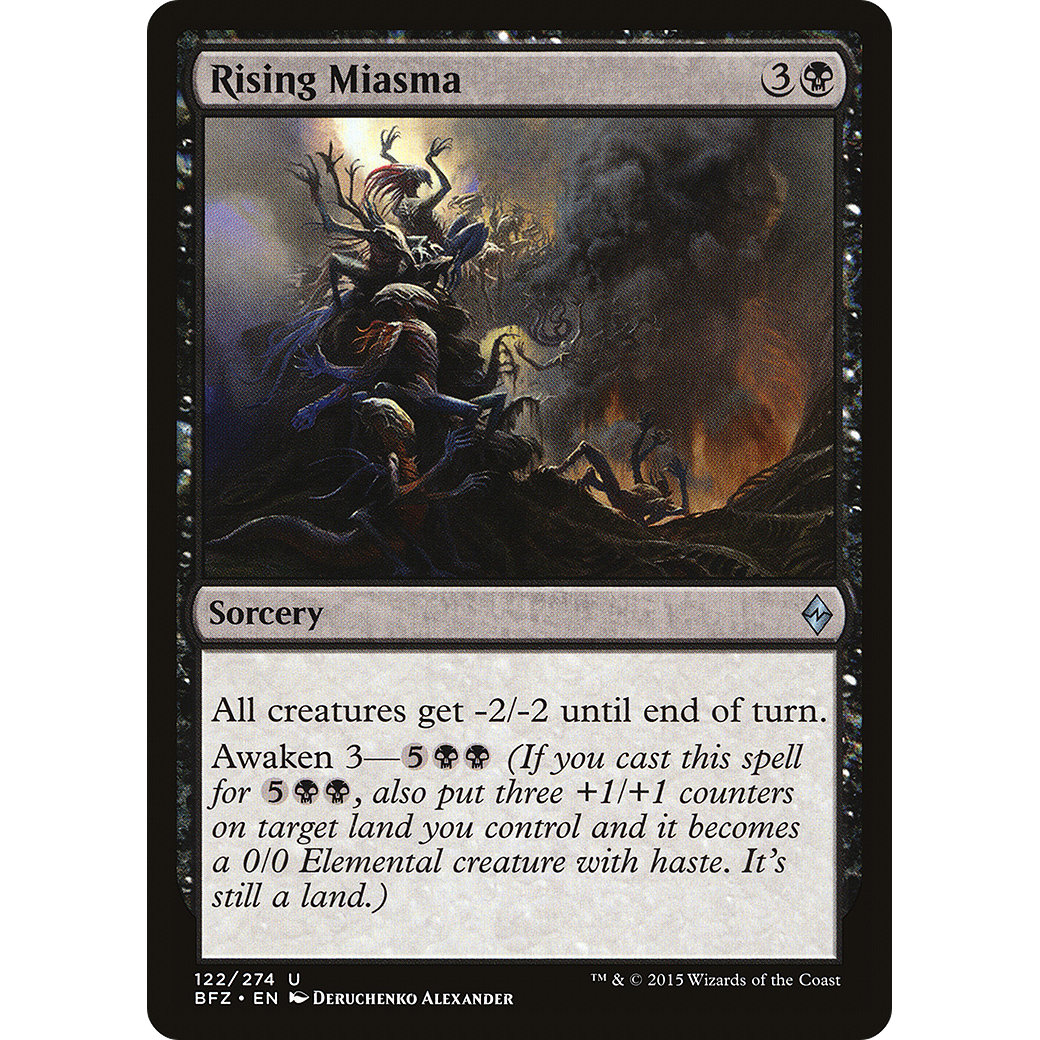 Rising Miasma (BFZ-122) - Battle for Zendikar