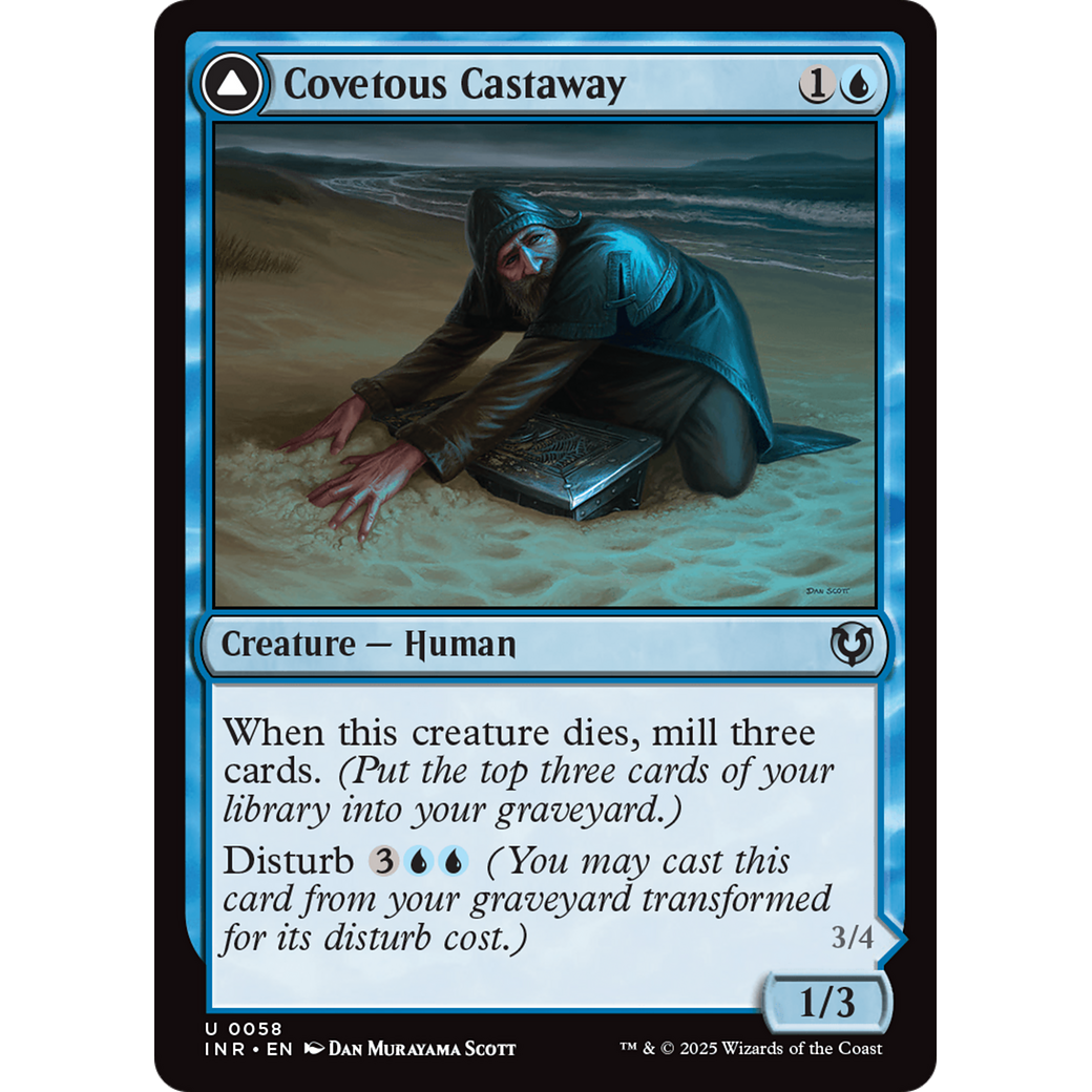 Covetous Castaway // Ghostly Castigator (INR-058) - Innistrad Remastered Foil