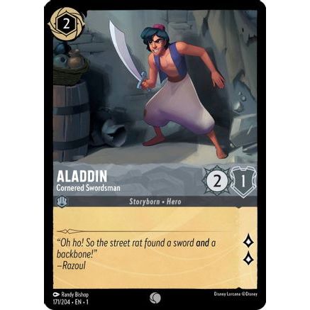 Aladdin - Cornered Swordsman (171/204) - The First Chapter Cold Foil