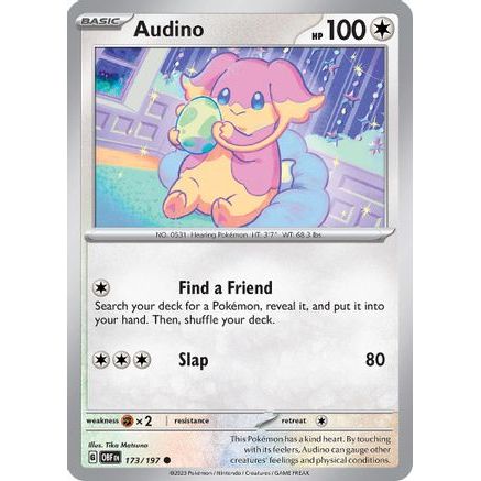 Audino 173 - SV03 Obsidian Flames Reverse Holofoil