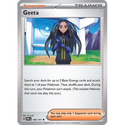 Geeta 188 - SV03 Obsidian Flames Reverse Holofoil