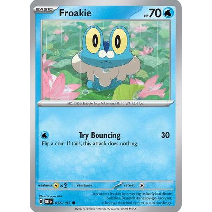 Froakie 56 - SV03 Obsidian Flames Reverse Holofoil