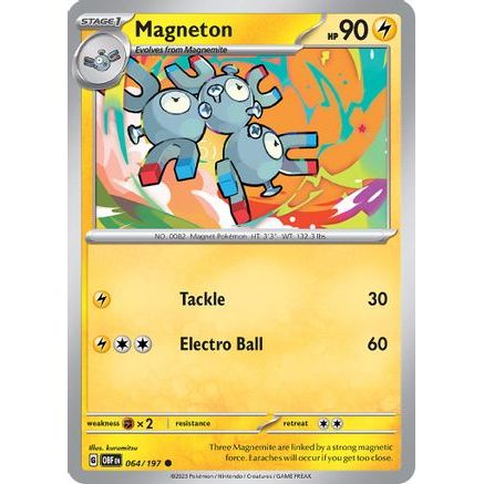 Magneton 64 - SV03 Obsidian Flames Reverse Holofoil