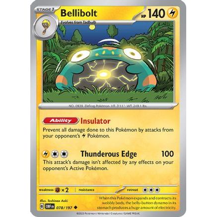 Bellibolt - 078/197 78 - SV03 Obsidian Flames