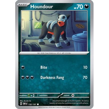 Houndour - 132/197 132 - SV03 Obsidian Flames