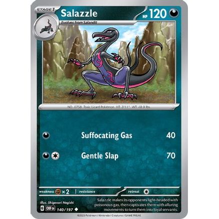 Salazzle 140 - SV03 Obsidian Flames Reverse Holofoil