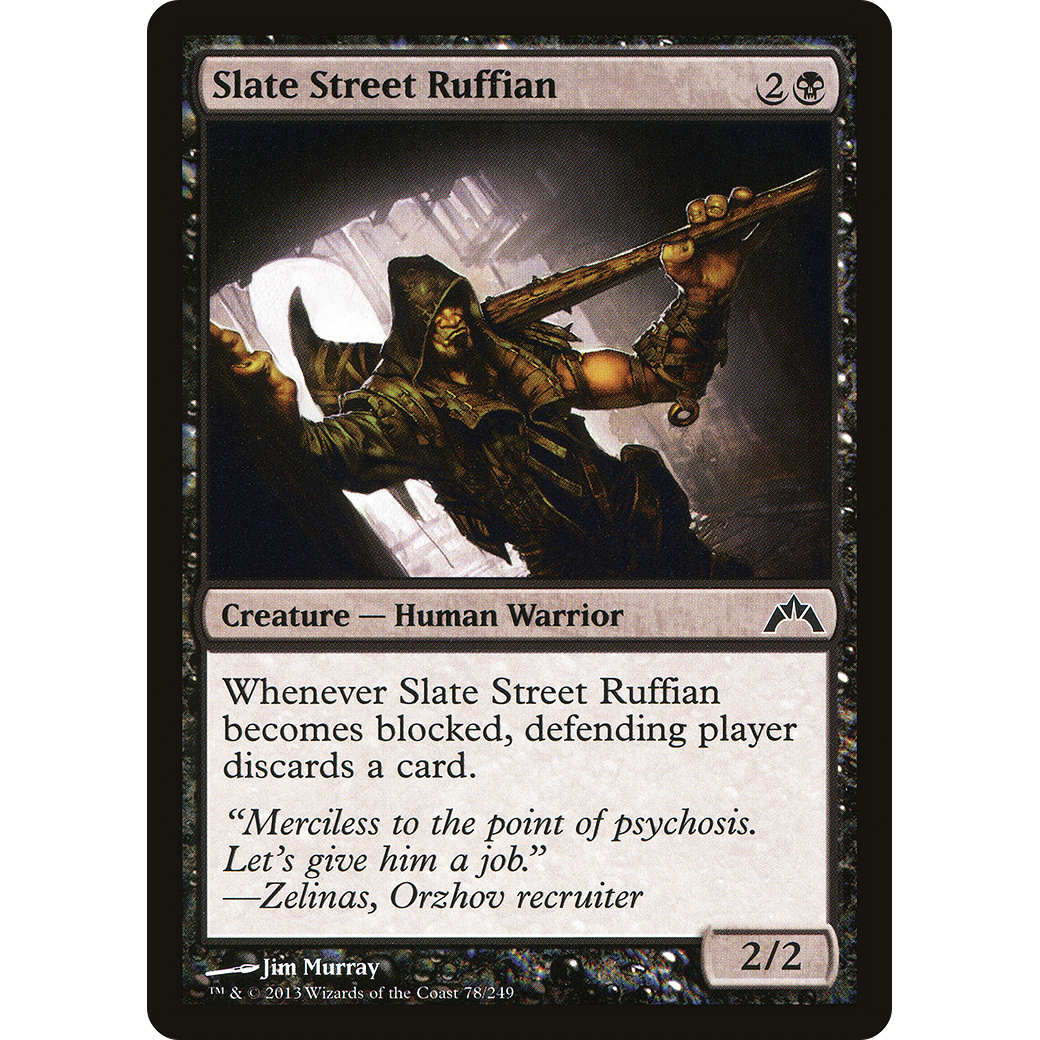 Slate Street Ruffian (GTC-078) - Gatecrash Foil