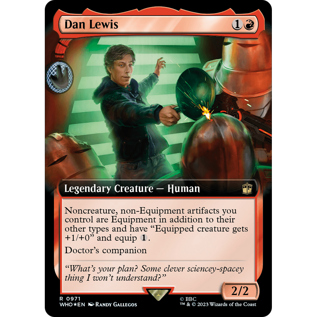 Dan Lewis (Extended Art) (Surge Foil) (WHO-971) - Doctor Who: (Extended Art) Foil