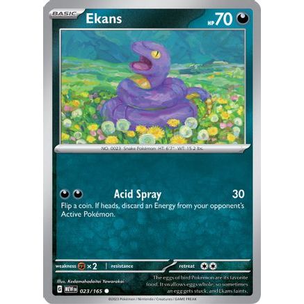 Ekans 23 - SV Scarlet & Violet 151 Reverse Holofoil