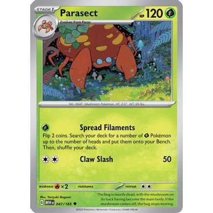 Parasect 47 - SV Scarlet & Violet 151 Reverse Holofoil