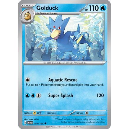 Golduck 55 - SV Scarlet & Violet 151 Reverse Holofoil