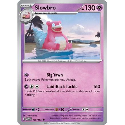 Slowbro 80 - SV Scarlet & Violet 151 Reverse Holofoil