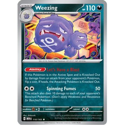 Weezing 110 - SV Scarlet & Violet 151 Holofoil