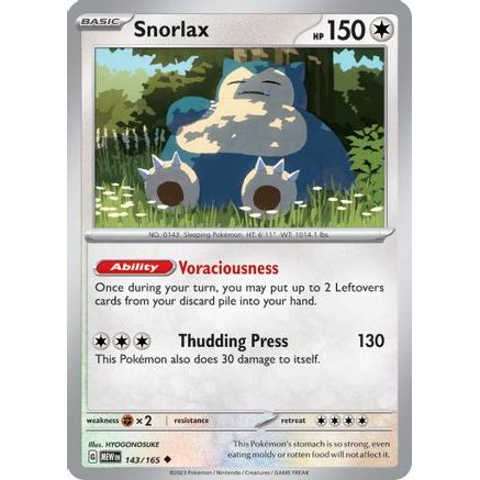 Snorlax 143 - SV Scarlet & Violet 151