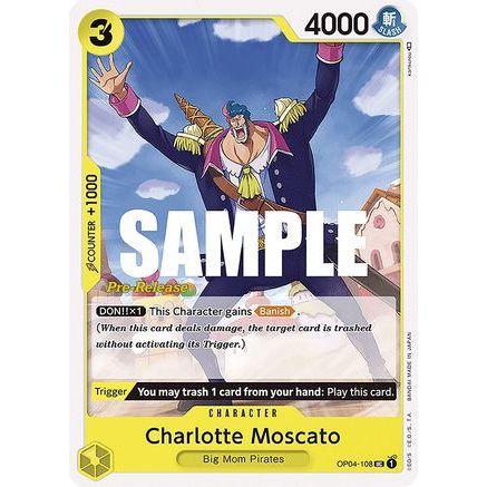 Charlotte Moscato (OP04-108) - Kingdoms of Intrigue Pre-Release Cards
