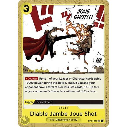 Diable Jambe Joue Shot (OP04-116) - Kingdoms of Intrigue Pre-Release Cards