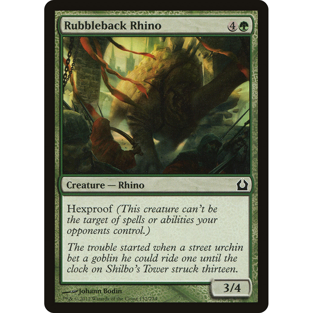 Rubbleback Rhino (RTR-132) - Return to Ravnica