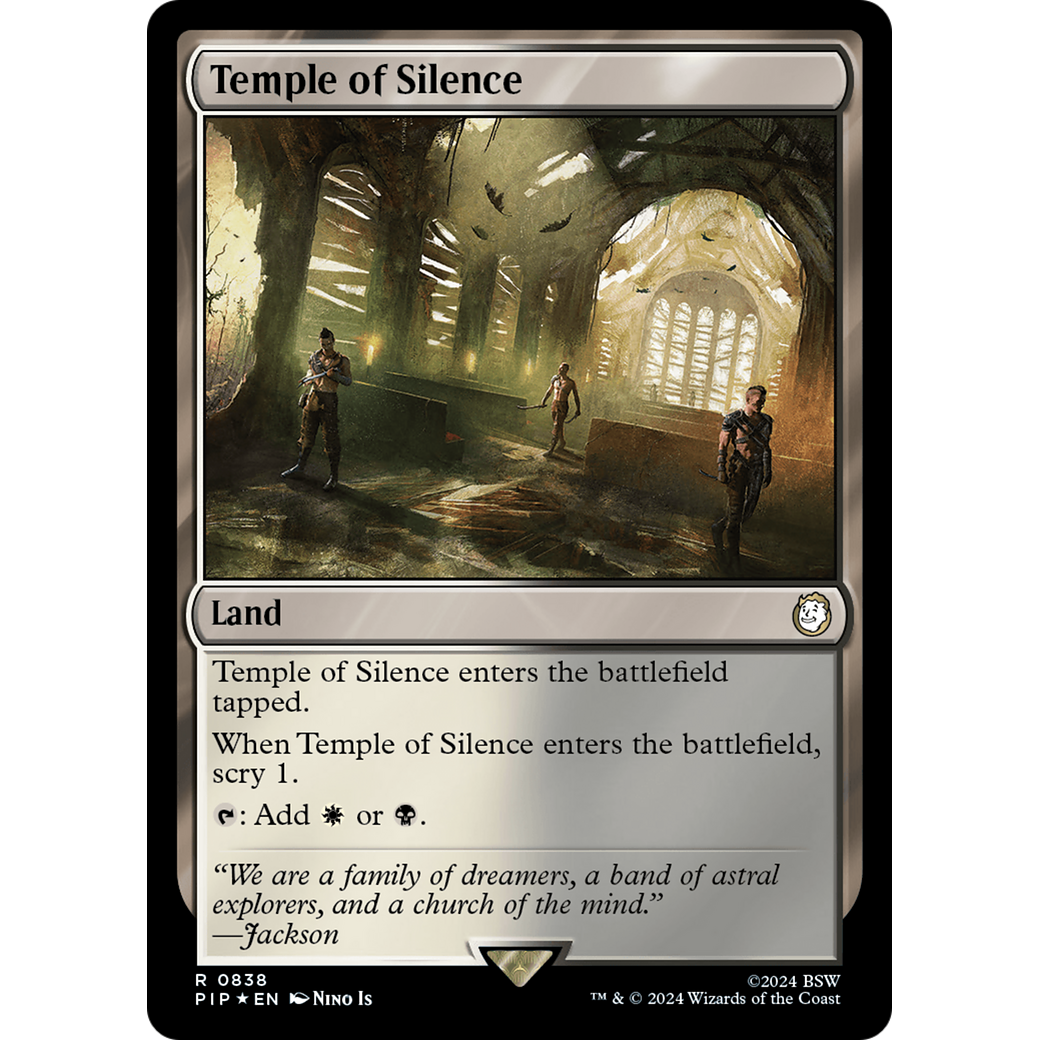 Temple of Silence (PIP-838) - Fallout Foil