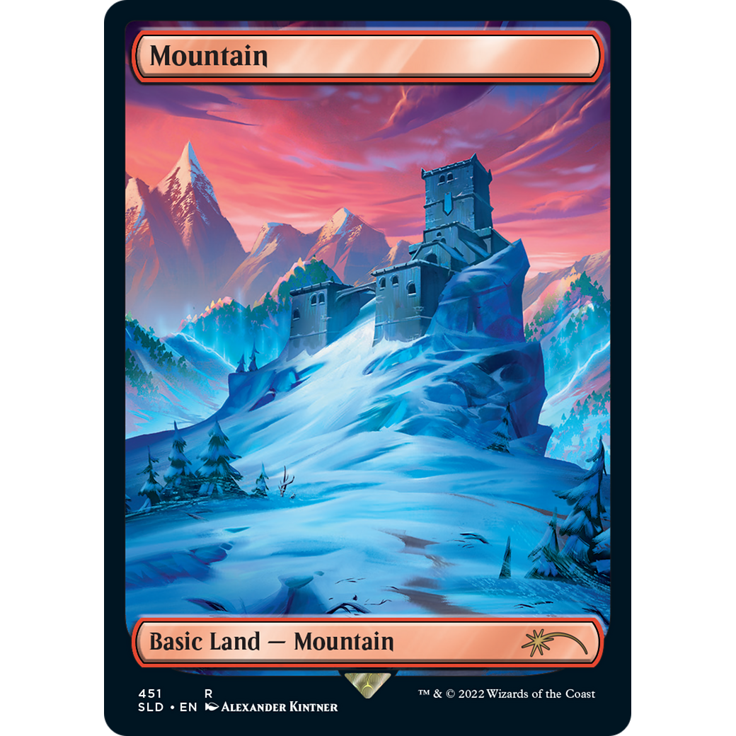 Mountain (451) (SLD-451) - Secret Lair Drop: (Full Art) Foil