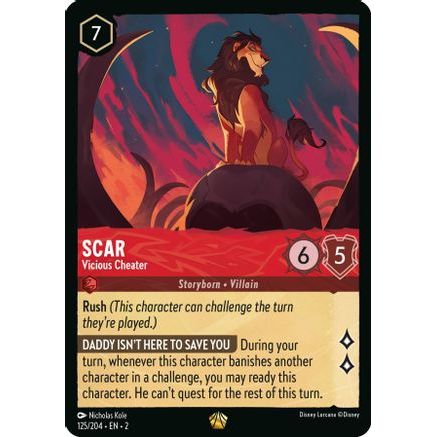 Scar - Vicious Cheater (125/204) - Rise of the Floodborn