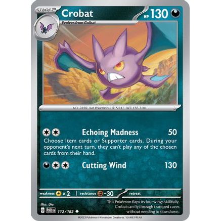 Crobat 112 - SV04 Paradox Rift Reverse Holofoil