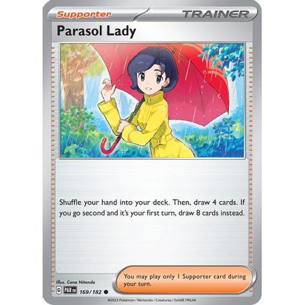 Parasol Lady 169 - SV04 Paradox Rift Reverse Holofoil