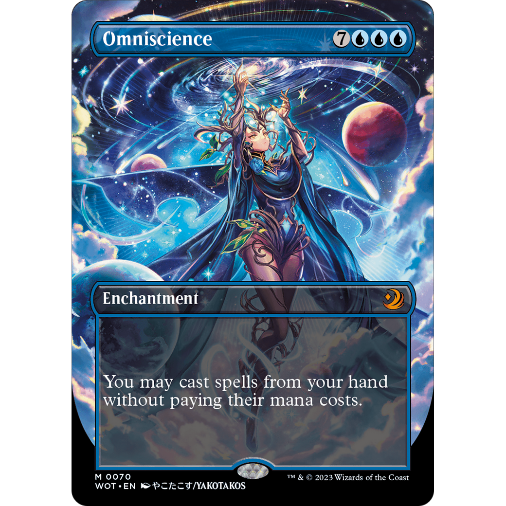 Omniscience (WOT-070) - Wilds of Eldraine: Enchanting Tales (Borderless) Foil