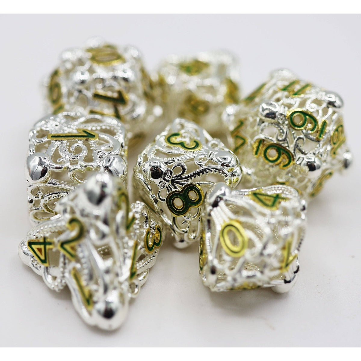 Mind Eater: Celestial - Hollow Metal RPG Dice Set