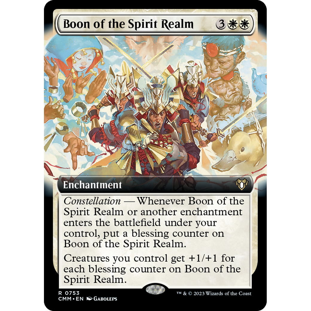 Boon of the Spirit Realm (CMM-753) - Commander Masters: (Extended Art)