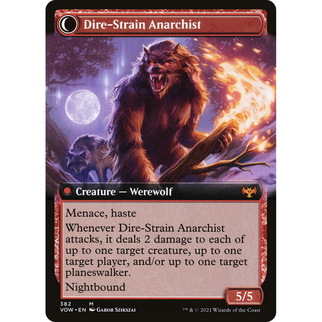 Volatile Arsonist (Extended Art) (VOW-382) - Innistrad: Crimson Vow: (Extended Art, Double Faced Transform) Foil