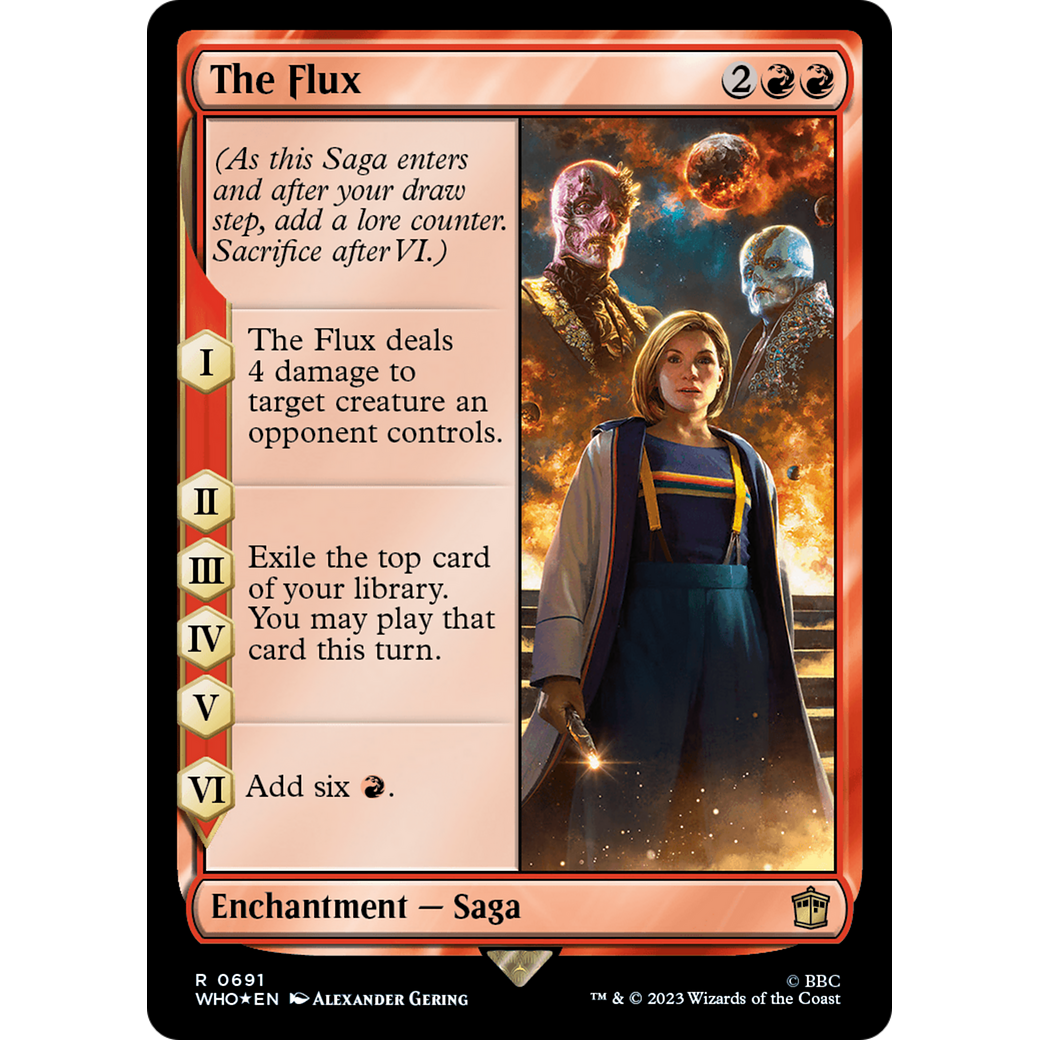 The Flux (Surge Foil) (WHO-691) - Doctor Who Foil