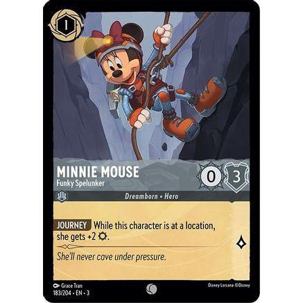 Minnie Mouse - Funky Spelunker (183/204) - Into the Inklands Cold Foil
