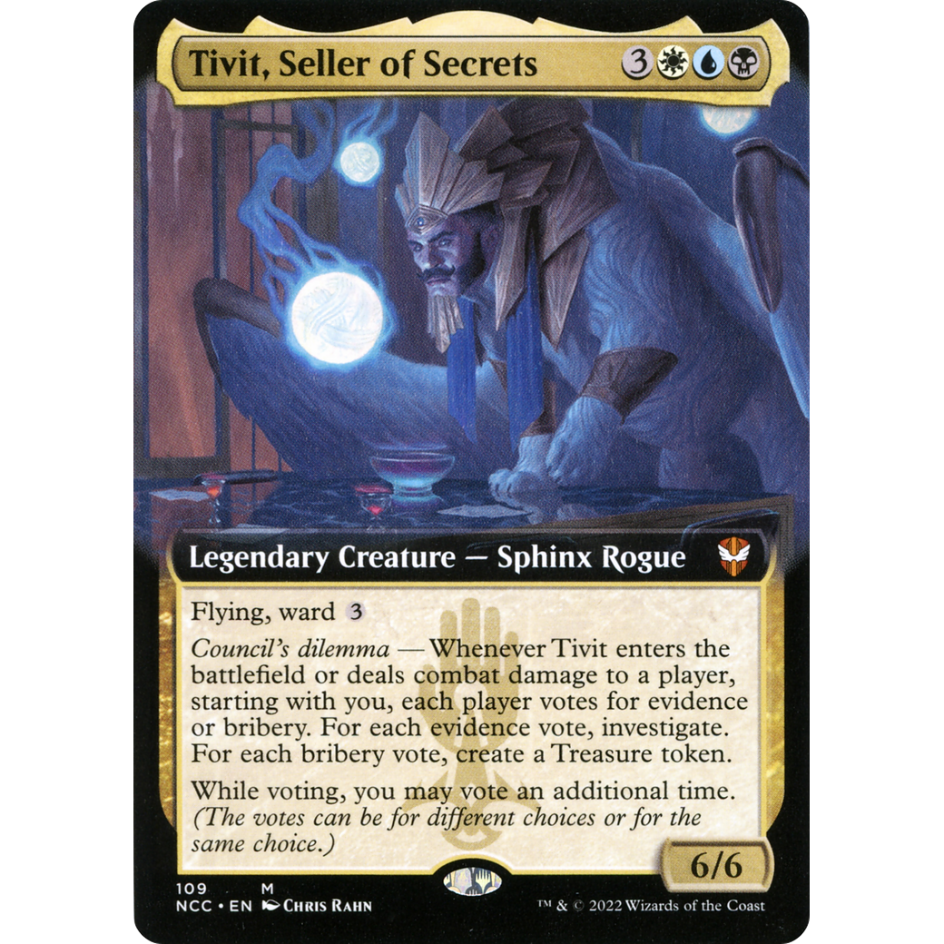 Tivit, Seller of Secrets (Extended Art) (NCC-109) - New Capenna Commander: (Extended Art)