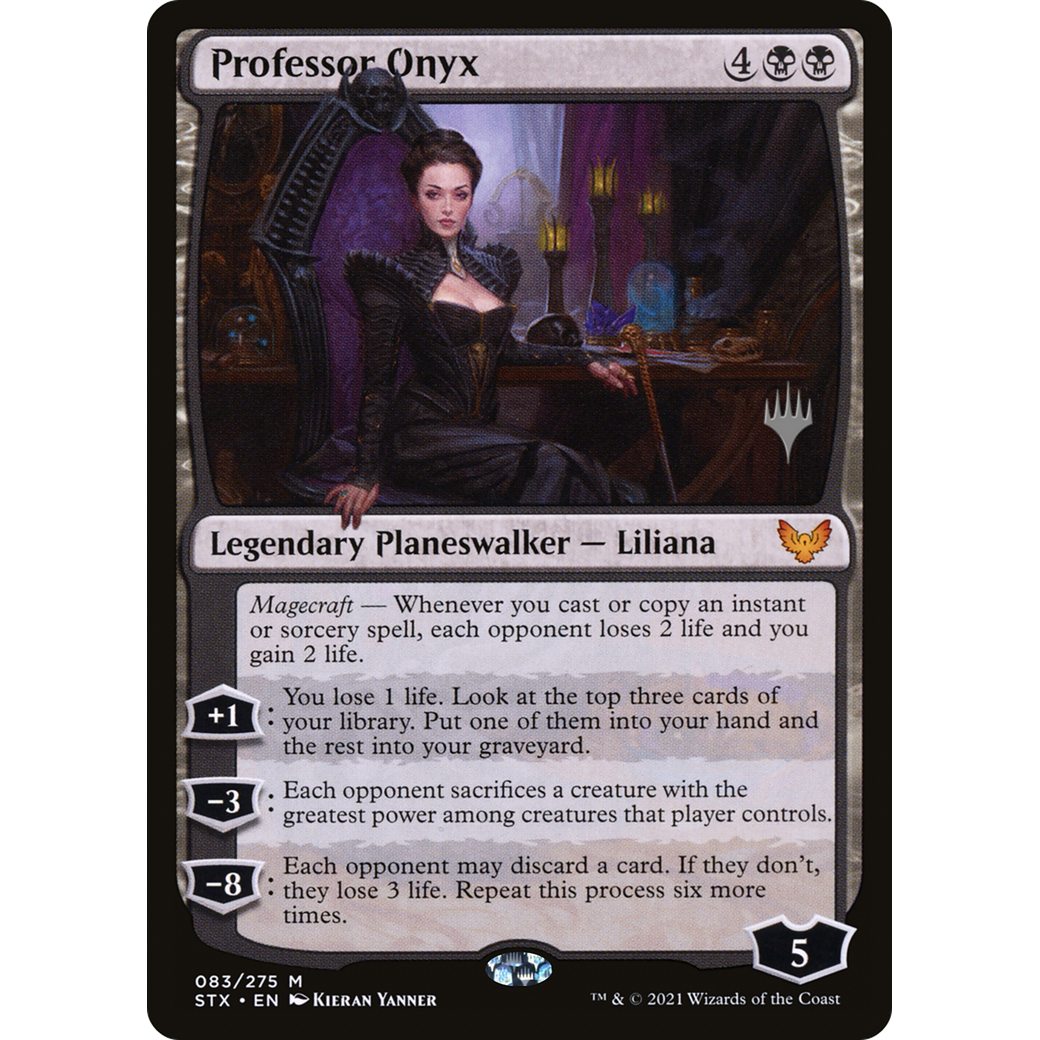 Professor Onyx (PPSTX-083) - Strixhaven: School of Mages Promos Foil